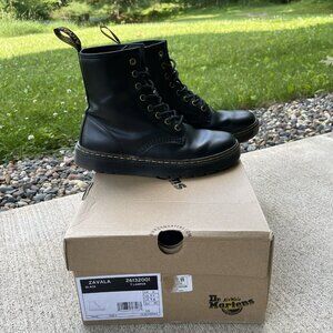Dr. Martens AW004 Zavala Black Leather Ankle Boot Womens Size 8 US Mens Size 7